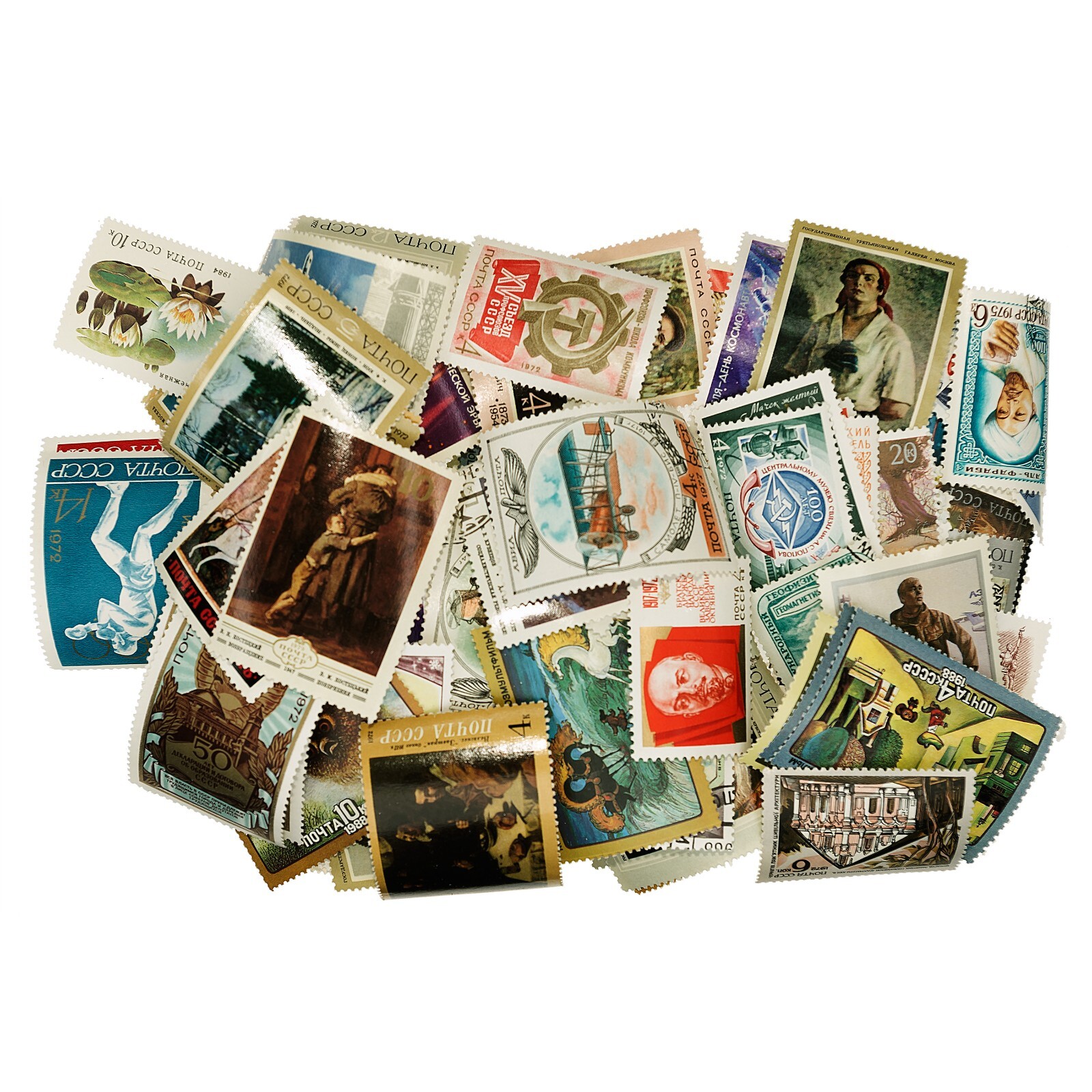 100 Different Russia USSR Stamps