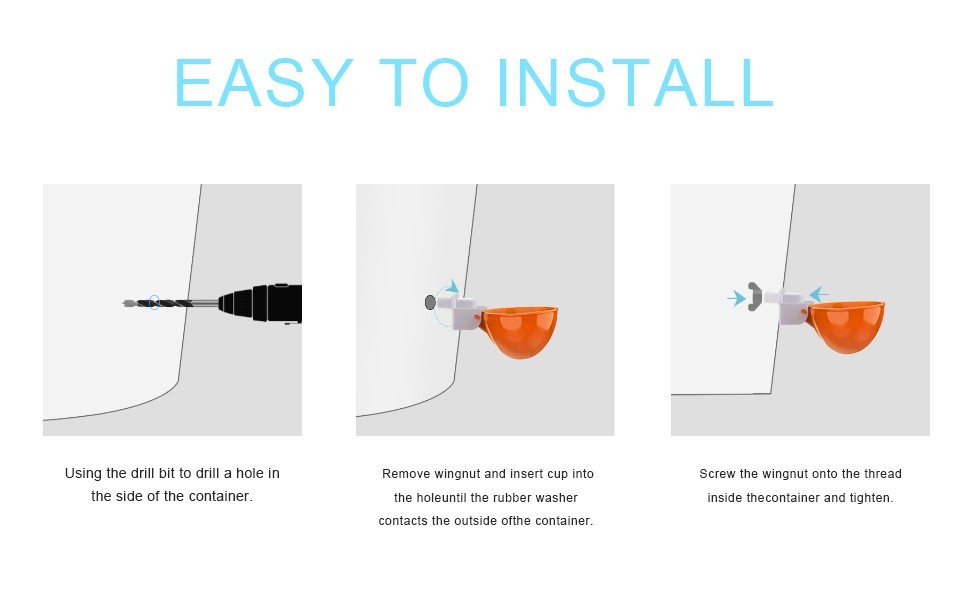 8 PCS Chicken Automatic Watering Cups Drinker Waterer for Duck Quail Hen Poultry