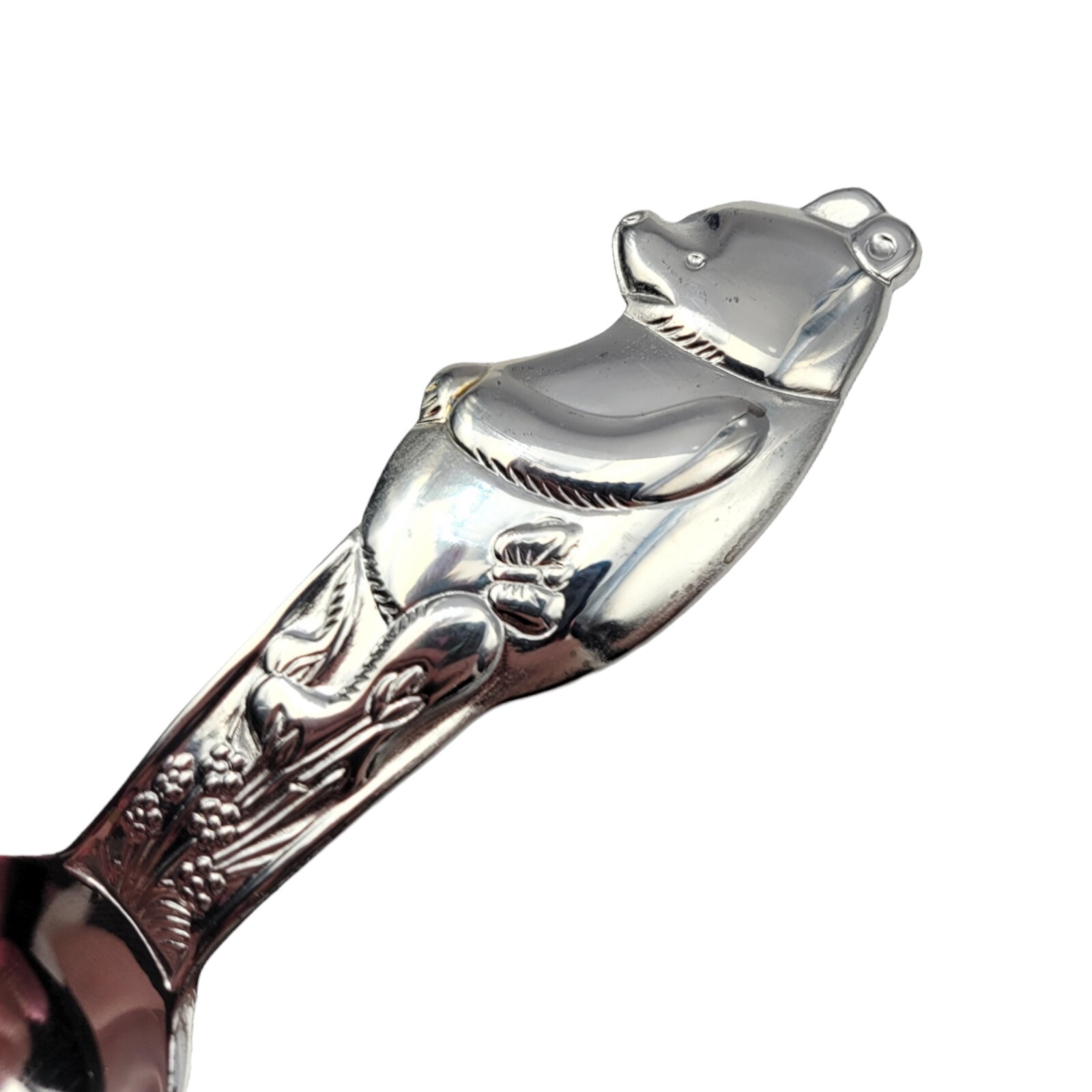 Winnie the Pooh Baby Infant Spoon Silverplate Flatware by Lunt 4 3/8"