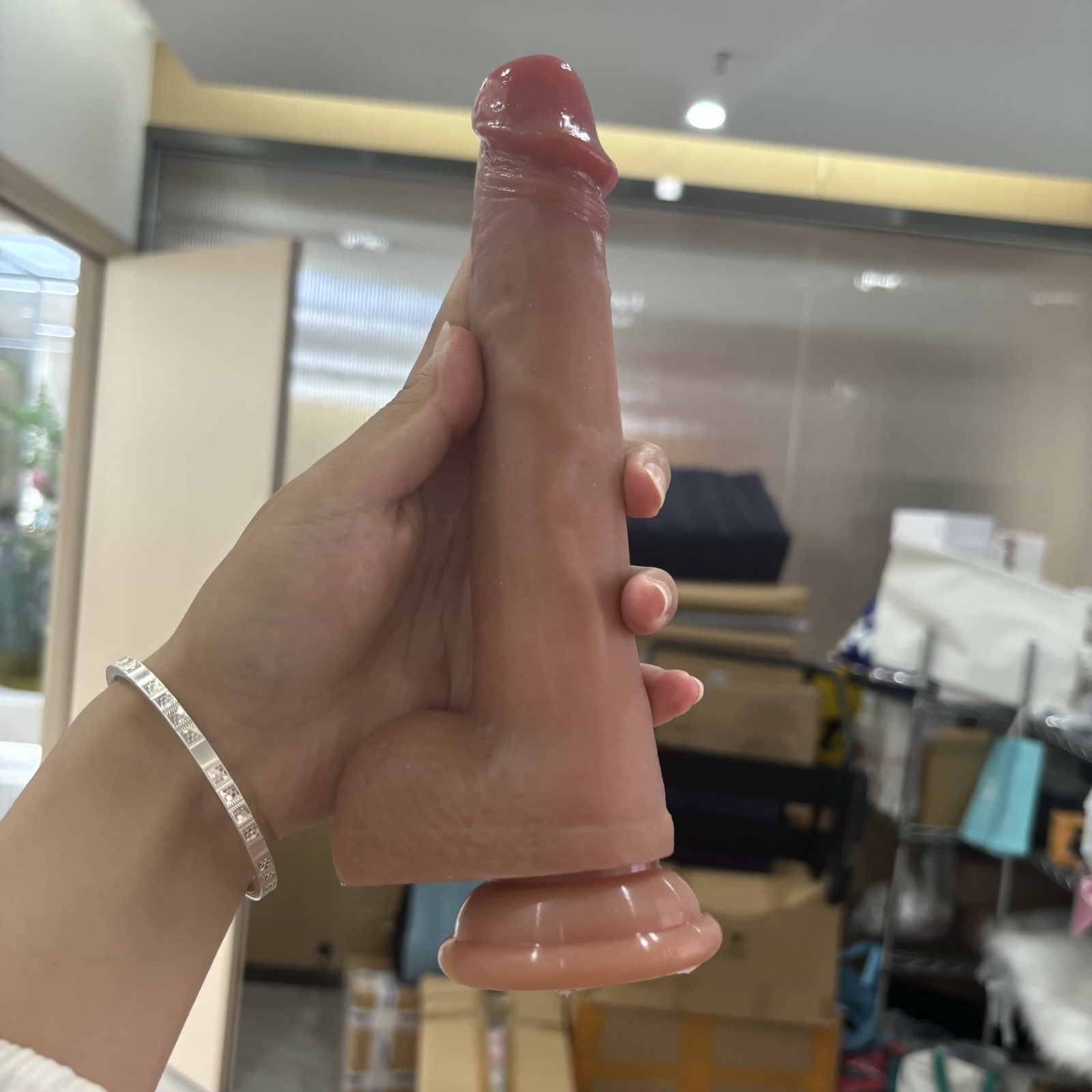 Telescopic Realistic Thrusting Dildo-Vibrator Sex-Toy for-Women-Remote Control