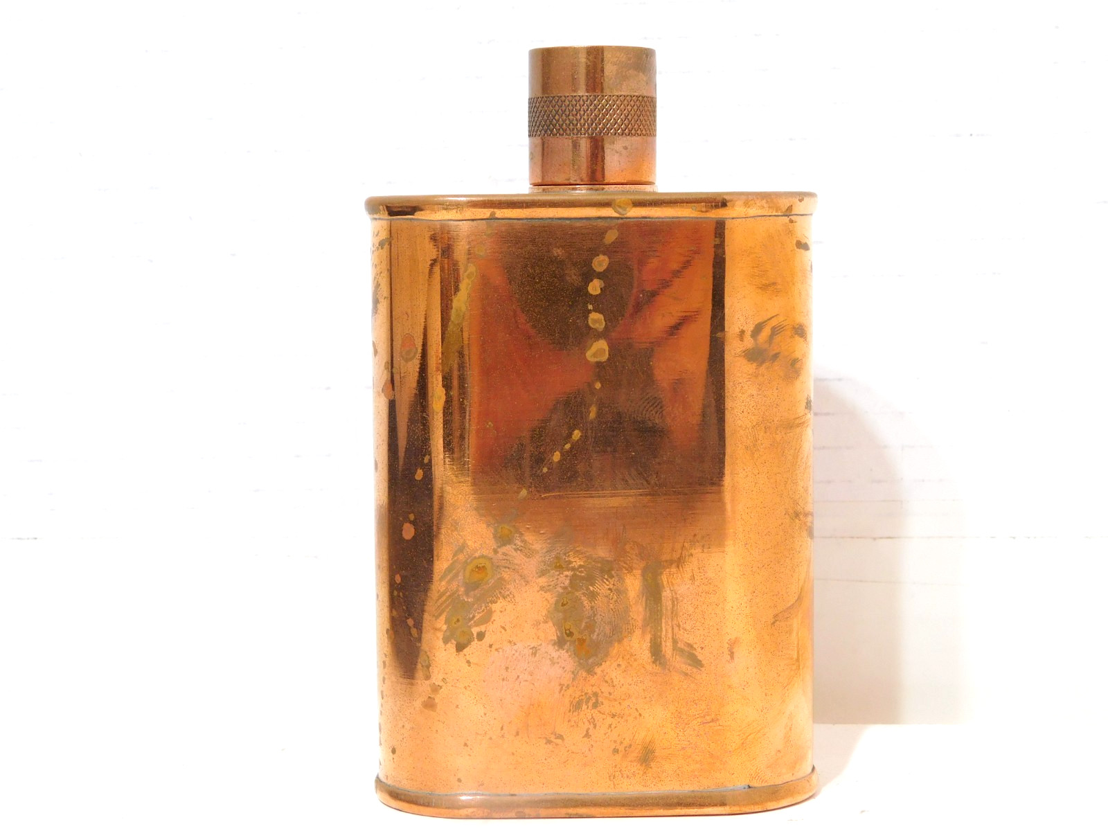 Jacob Bromwell Flask Copper 9oz Stamped