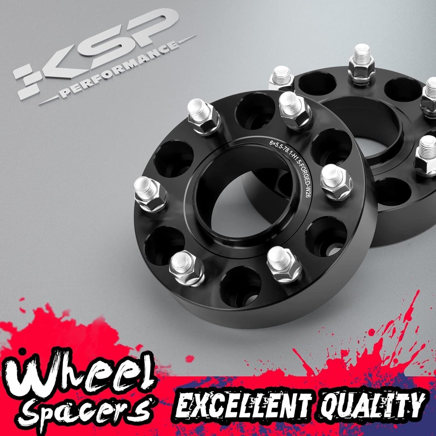KSP 4Pc 2" 6X5.5 Wheel Spacers for 1999-2024 Chevy Silverado GMC Sierra 1500
