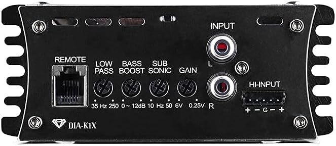 Black Diamond Amplifier 1-Ch Monoblock Class D 3000W Peak Acrylic Window DIA-K1X