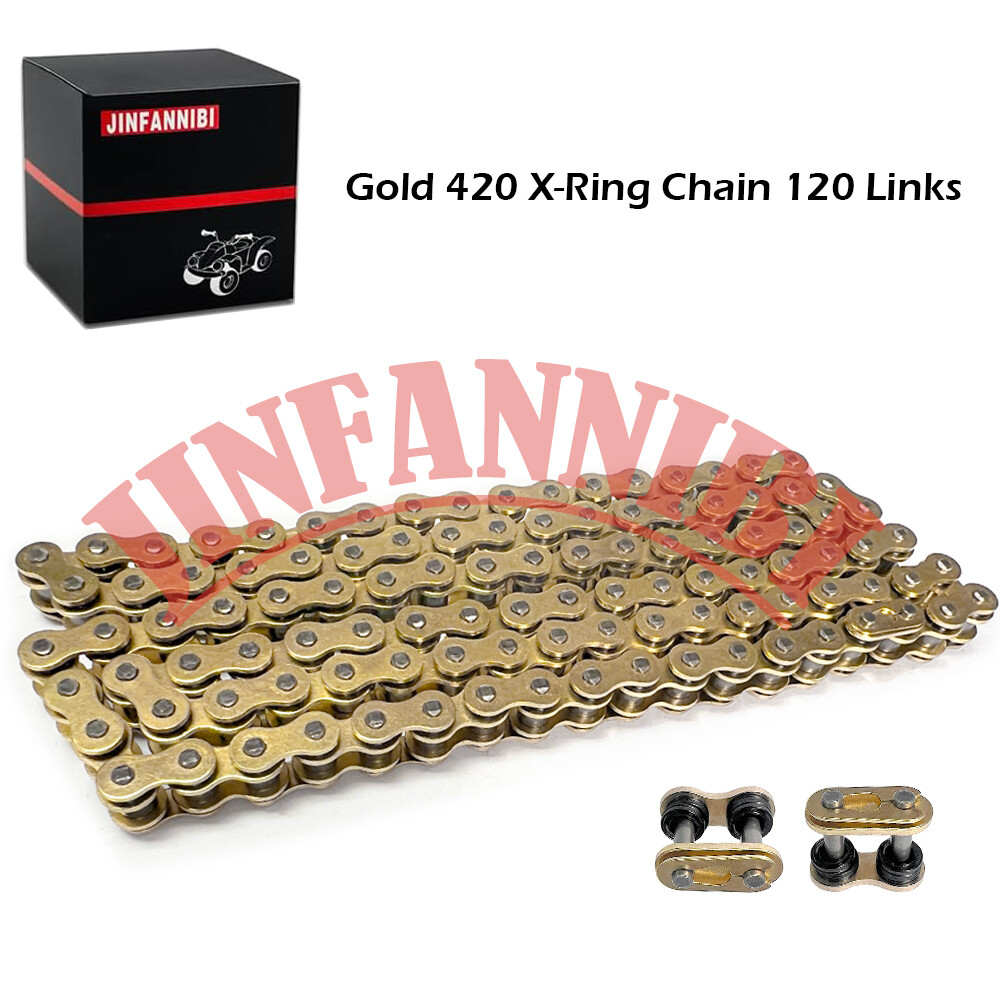 420 X-Ring Chain 120 Links & Connecting Master Links for Kawasaki KX85 2001-2020