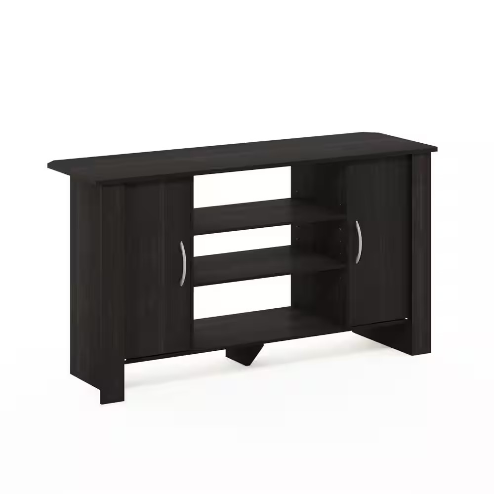 Econ 42 In. Espresso Wood TV Stand with 6 Drawer Fits Tvs up to 50 In. with Open