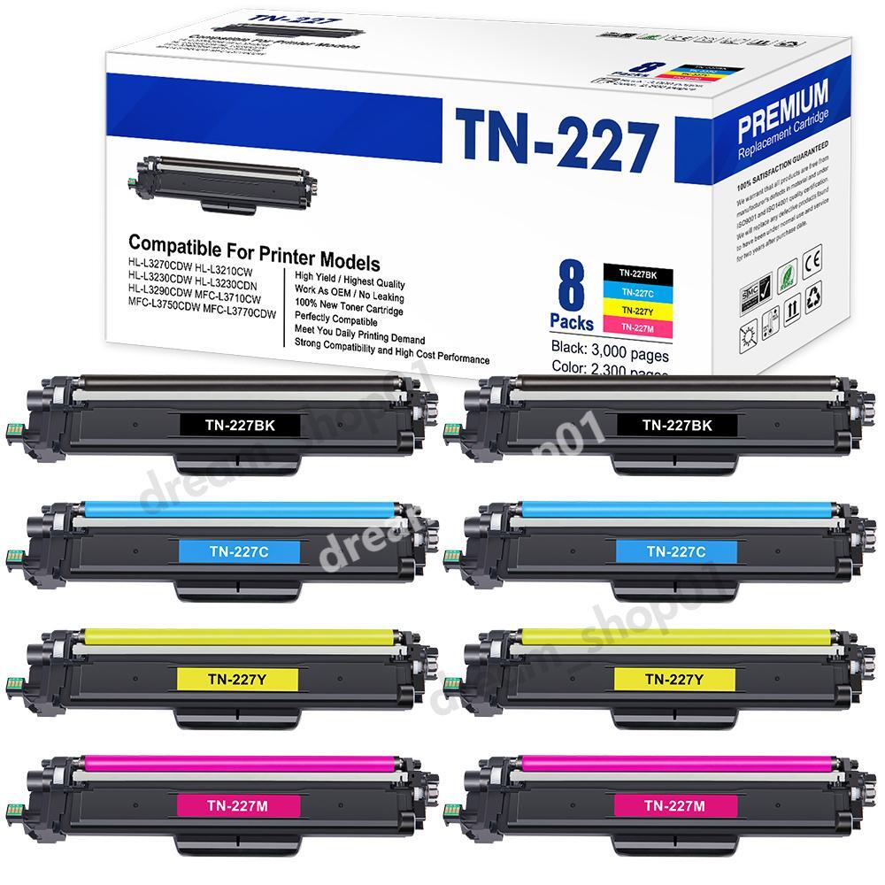 TN227 Toner High Yield For Brother MFC-L3770CDW HL-L3270CDW HL-L3290CDW LOT