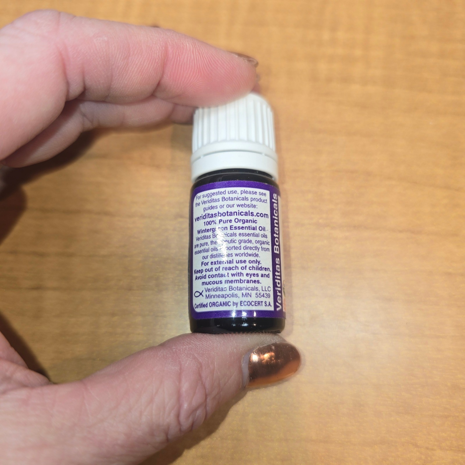 5ml Wintergreen (Gaultheria fragrantissima) Veriditas Organic Essential Oils