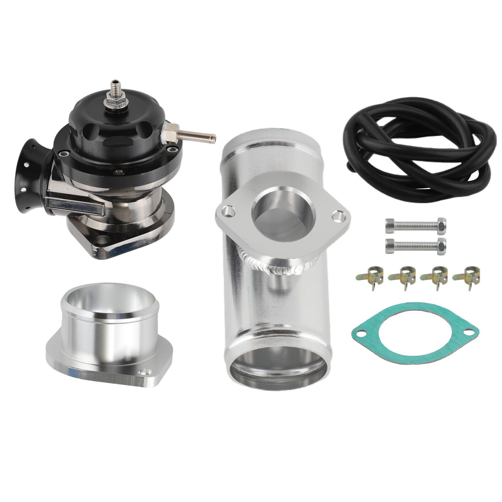 Universal Billet Aluminum Type-RS Turbo Blow Off Valve BOV+2.5" Flange Tube Pipe