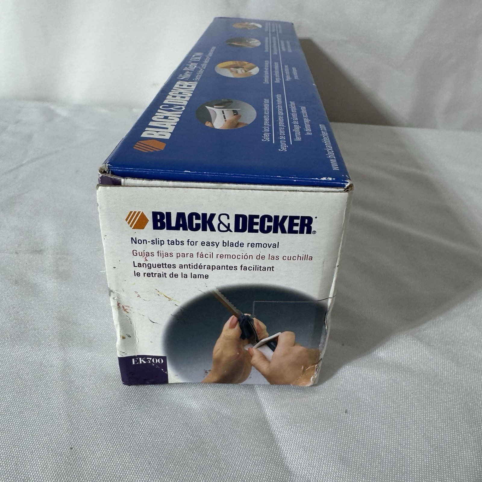 Black & Decker Electric Knife Slice Right EK700 Non Slip Grip Corded Open Box