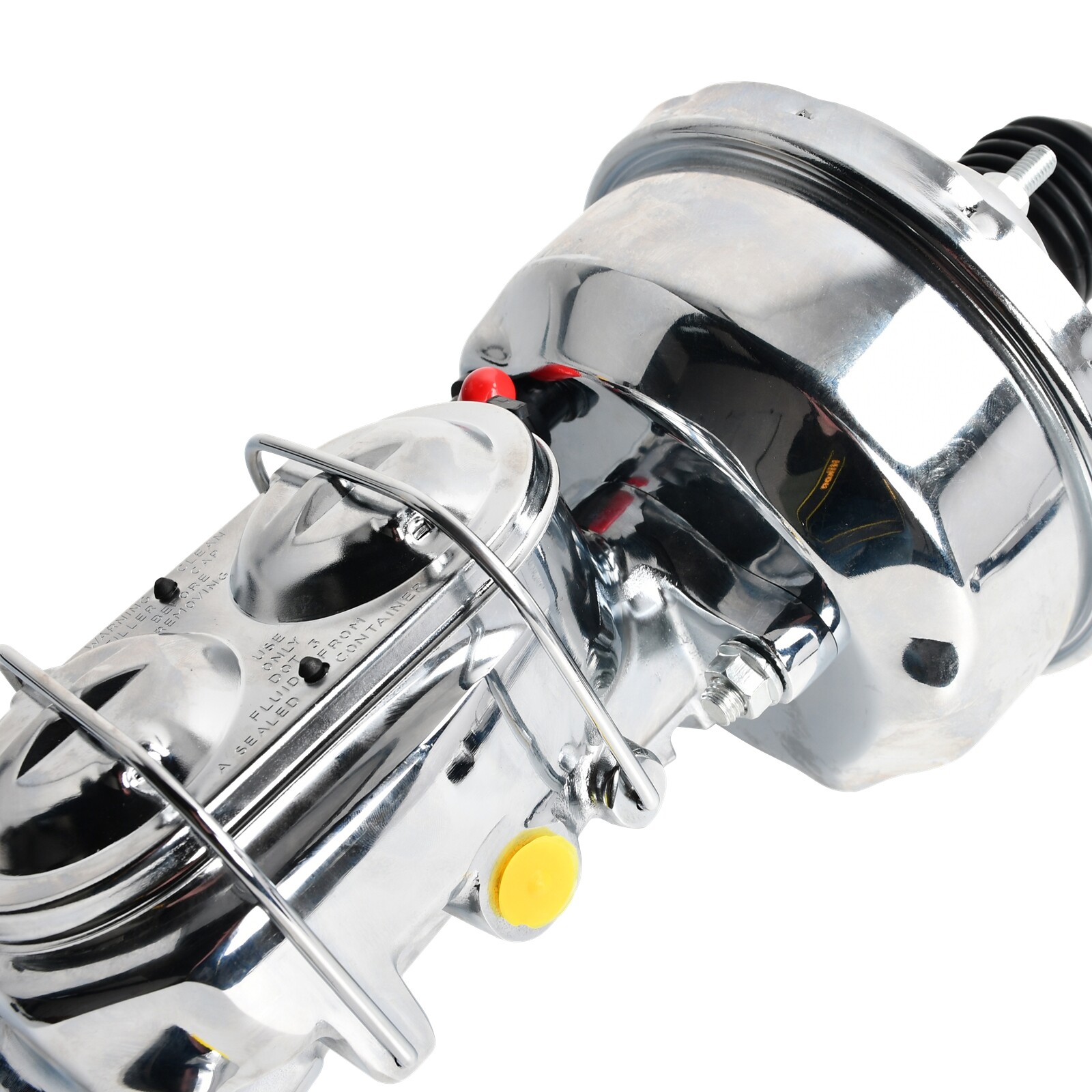 7" Street Hot Rod Power Brake Booster & Master Cylinder Brakes Custom Car Chrome