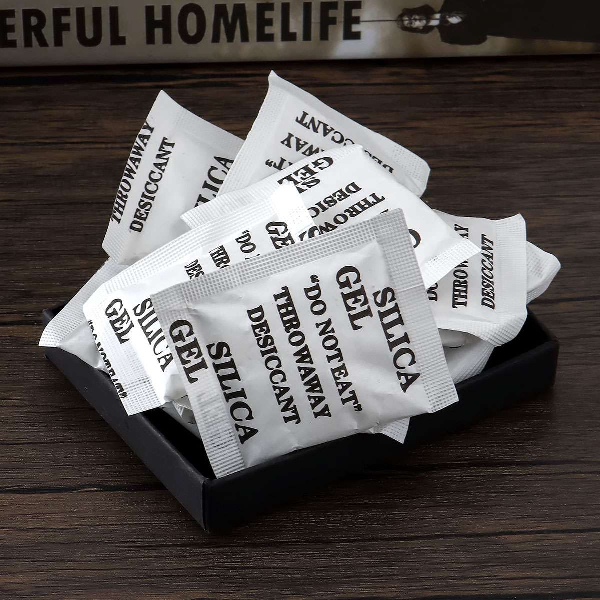 60pcs 5 Gram Silica Gel Desiccant Packets–Mini Moisture Absorbing Packets