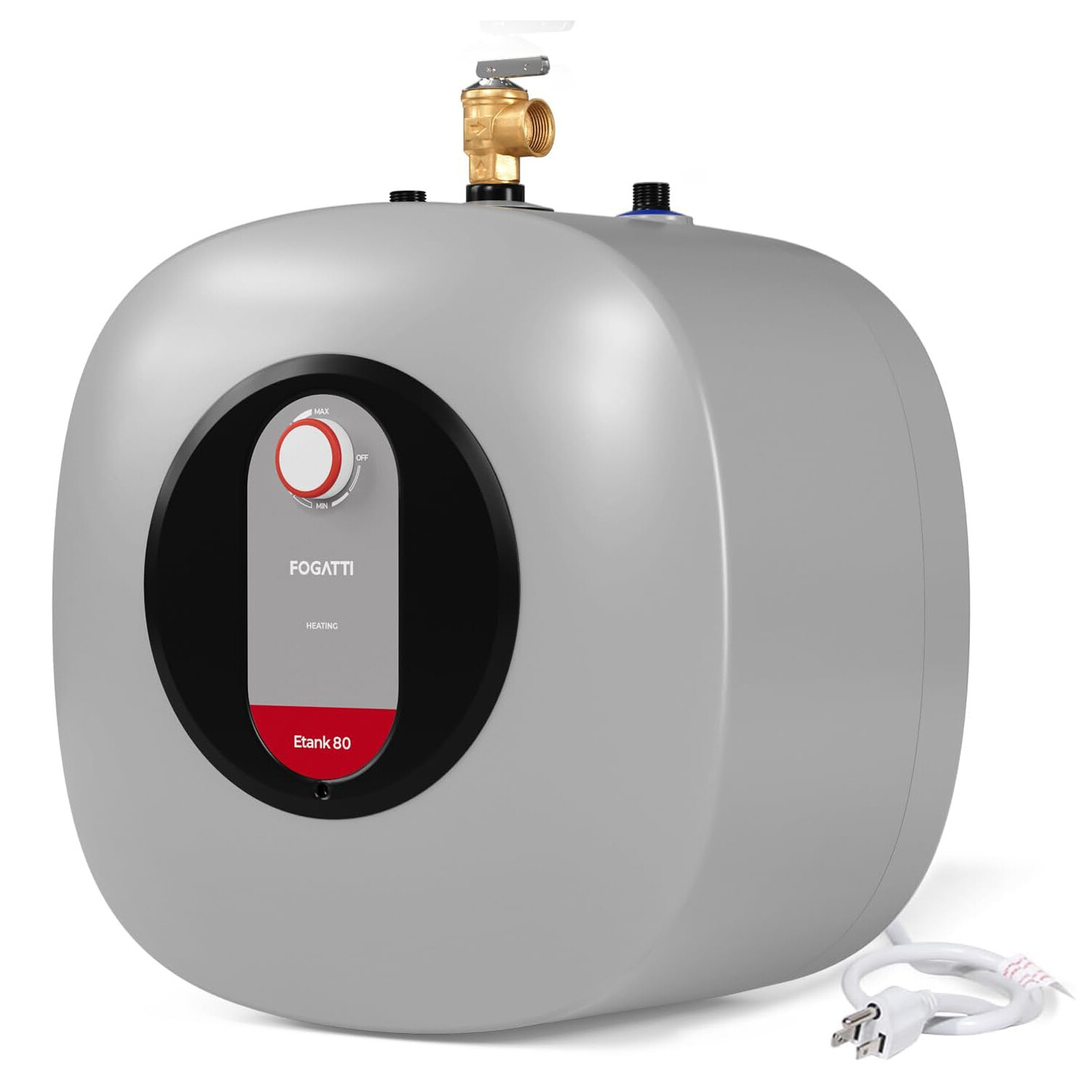 FOGATTI 8 Gallon Electric Mini Tank Hot Water Heater Shower Compact Storage 120V