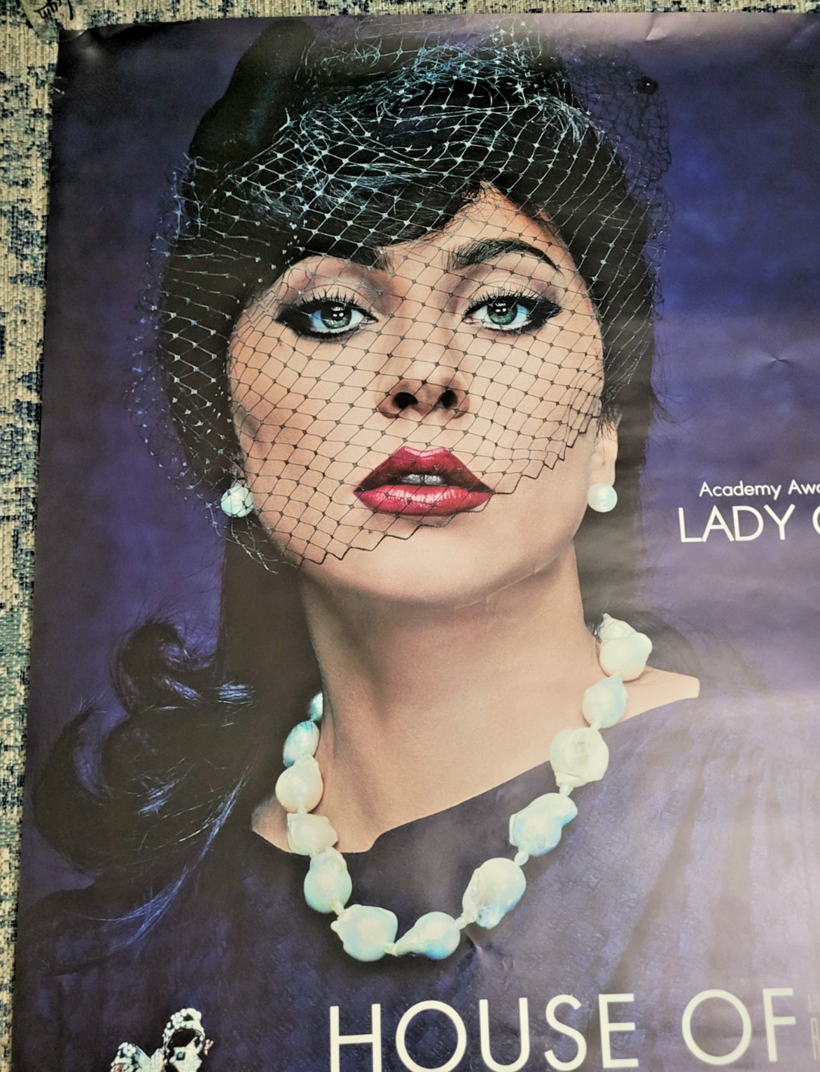 Lady Gaga Giant Promo Poster From House Of Gucci Movie - 48" X 70" Rare