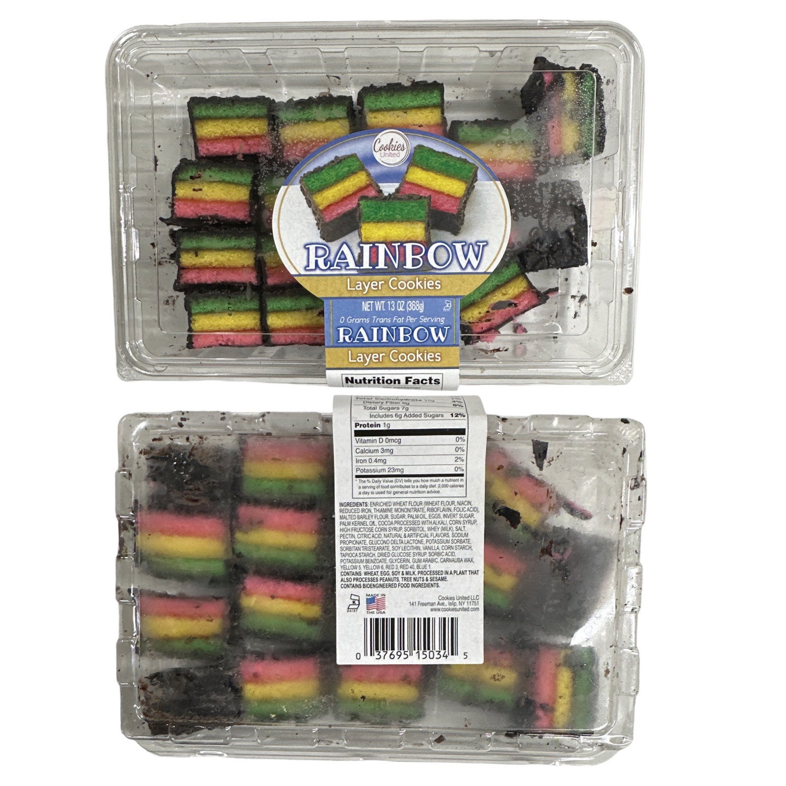 Carlotta's Authentic Italian Rainbow Cookies | 13 Ounces