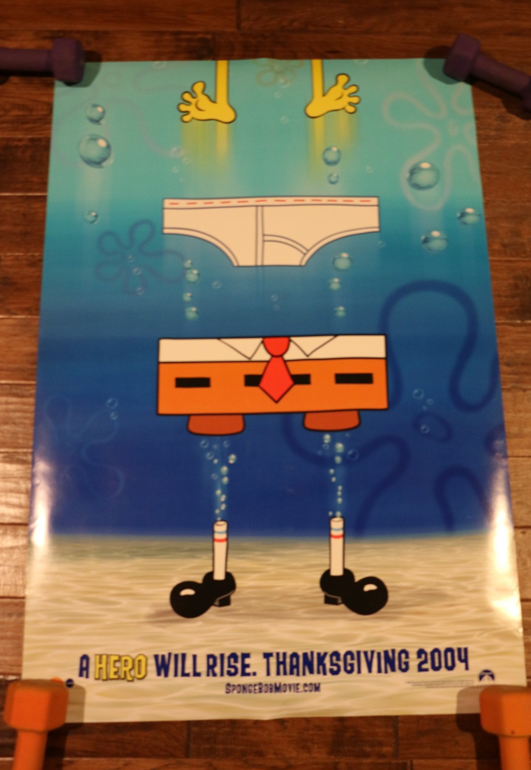 VINTAGE 2003 SpongeBob SquarePants Movie Original Poster 27x40 Rolled DS
