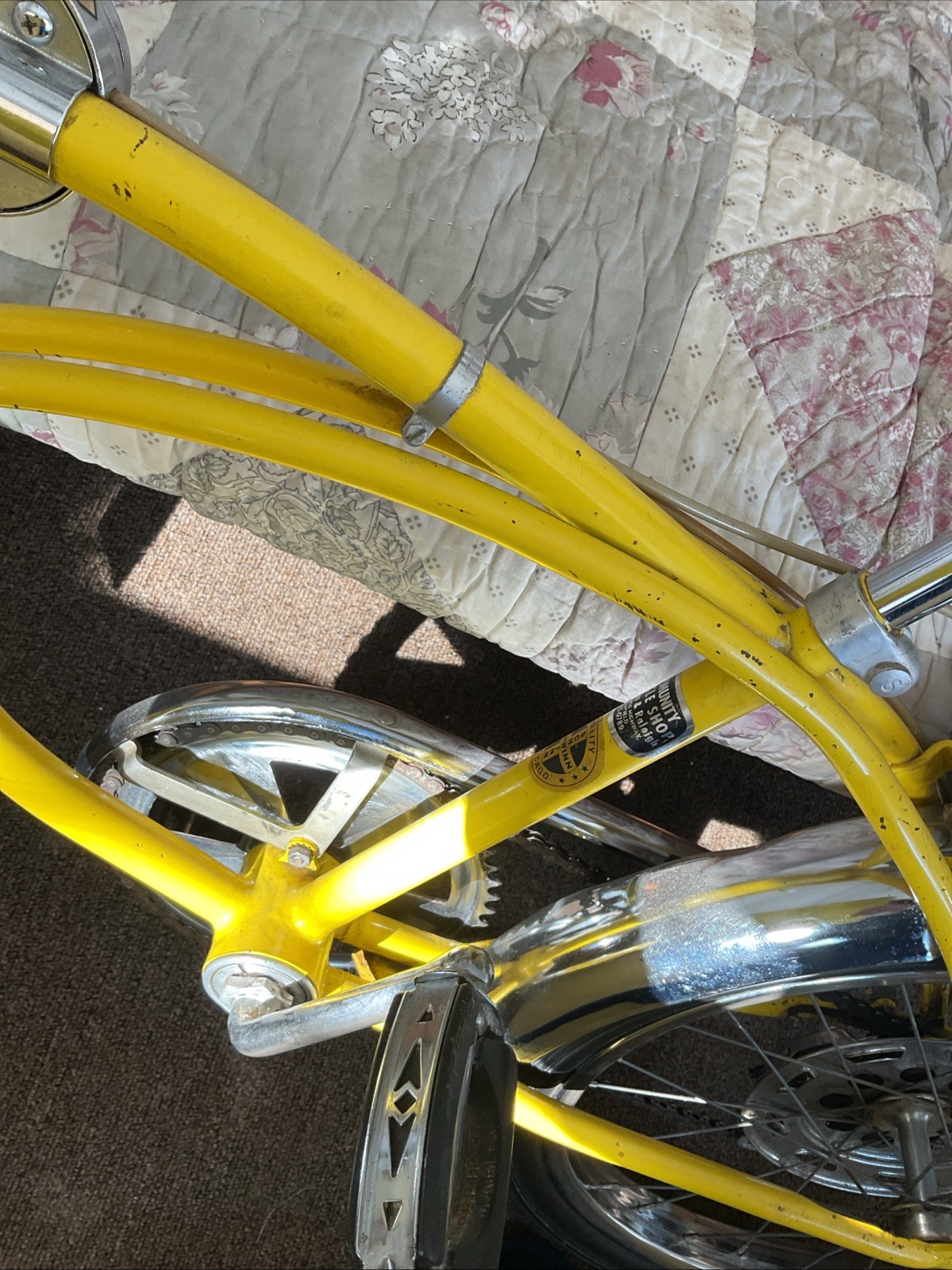 Vintage Aug 1969 Schwinn Stingray Krate Lemon Peeler Muscle bike 5 Speed