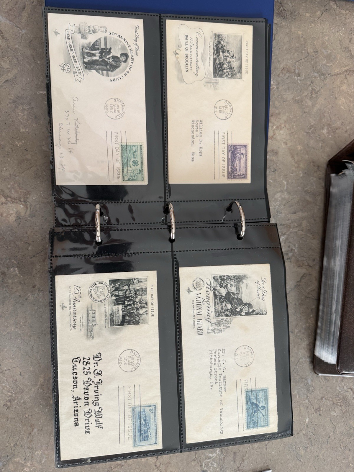 SuperSafe First Day Cover FDC albums with 900 Covers In 9 Albums 1951-2001