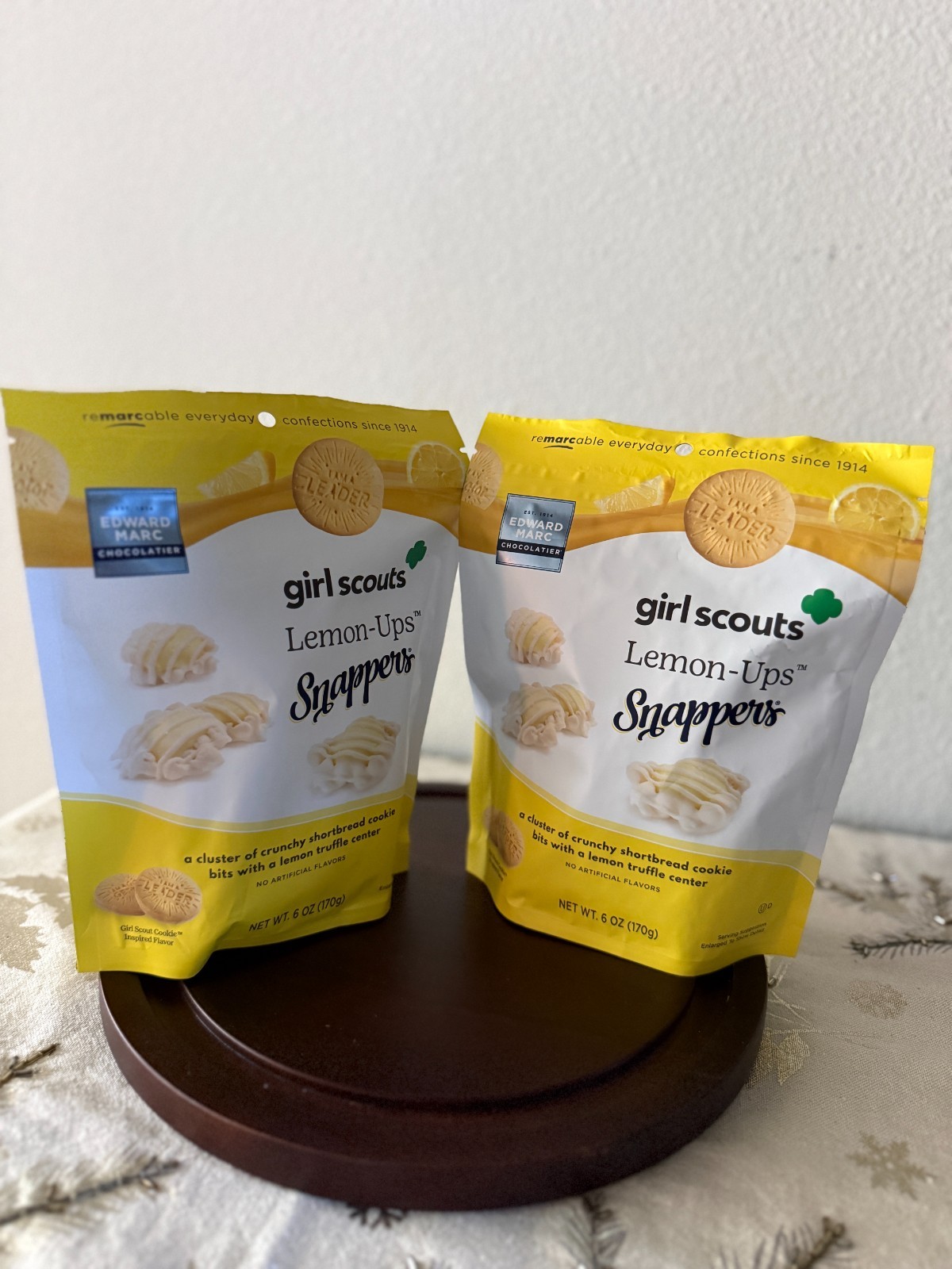 Edward Marc Chocolatier Girl Scouts Lemon Ups Snapper 6 Oz-2 PACKS-EXP 02/2027