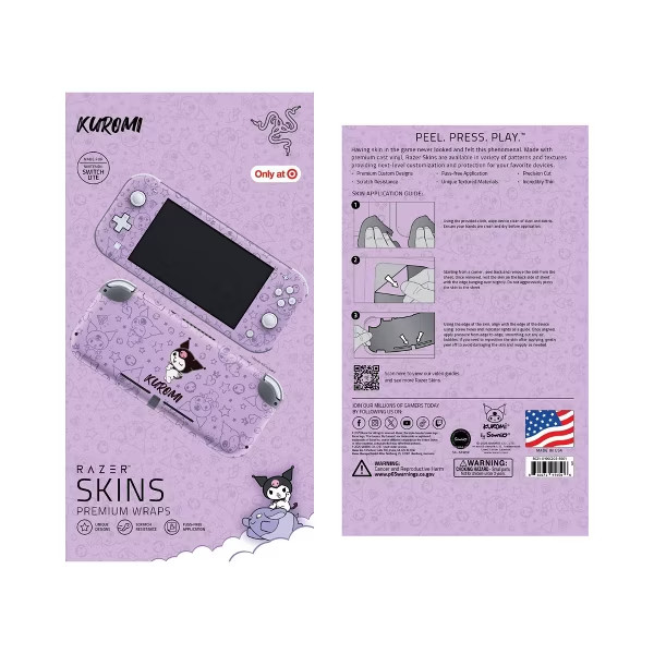 Razer Skins Nintendo Switch Lite (2019) - Kuromi - Purple