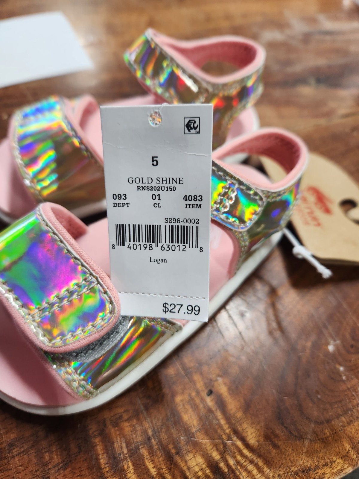 See Kai Run Basics Girls Sandals, Pink Gold Shine, SZ 4, 5, 10, NWT, SHIPS FREE