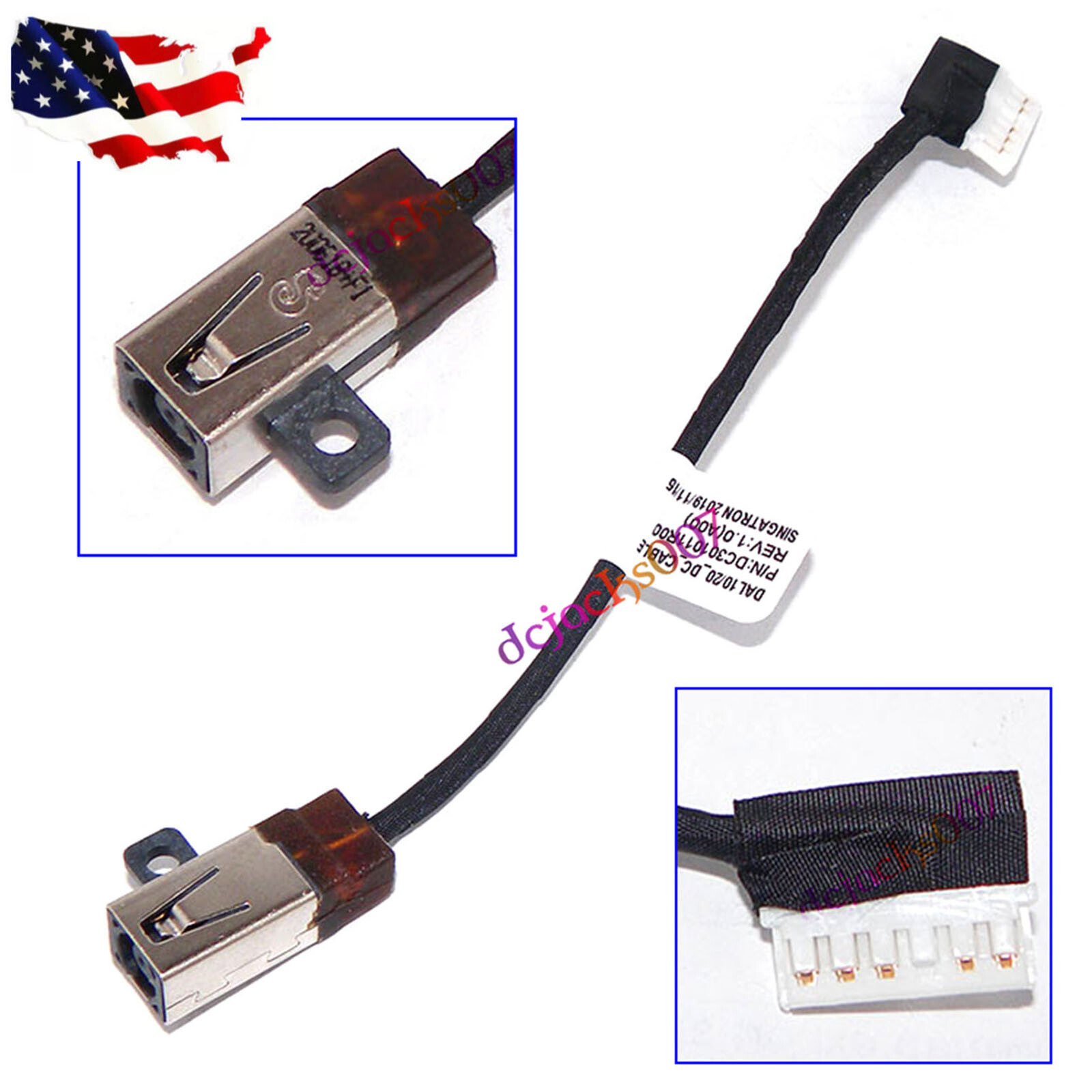 Dell Inspiron 15 3593 5593 17-3793 DC Power Jack Socket Cable Charging Port