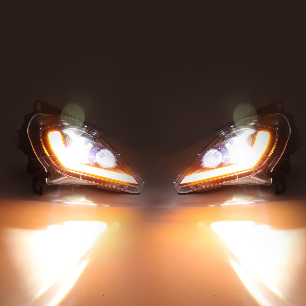 For 2006-2024 YAMAHA YFZ 450 RAPTOR 350 700 700R LED Headlights Set Head Lamps
