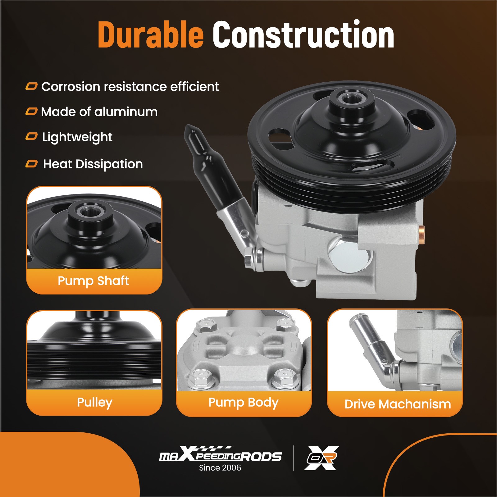 Power Steering Pump For Ford Edge 3.5L 3.7L 2011-2014 21-4062 CT4Z3A674A