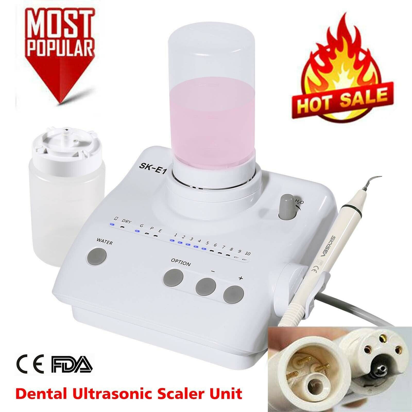 Ultrasonic Piezo Dental Scaler Handpiece 2*Bottles Dosing Fits EMS Cavitron tips