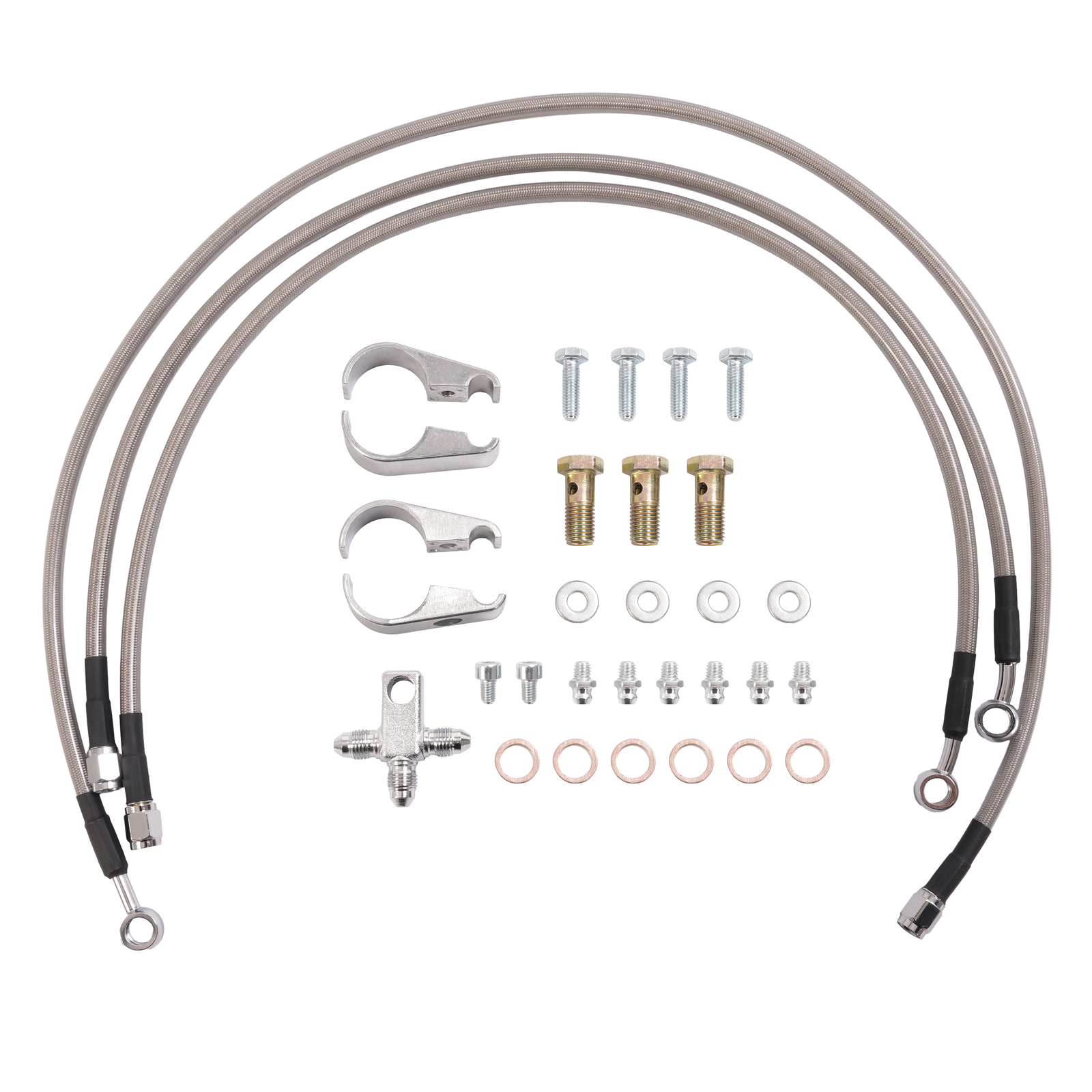 Front A Arms +2 +1 For Raptor 700 700R 2006-2017 W/Adjustable Brake Lines Clamps