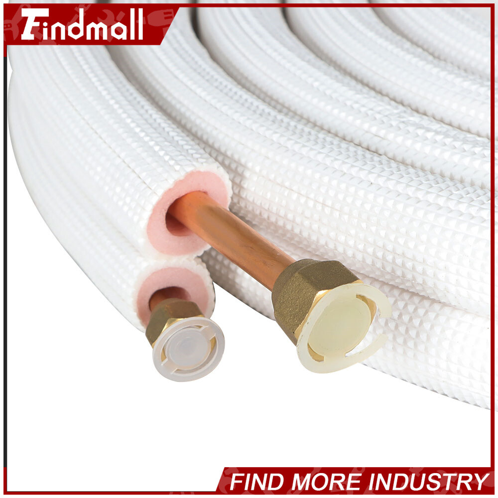 Findmall 1/4-3/8 Dia. 16, 25, 50Ft Install Kit For Mini Split Heat Pump Systems