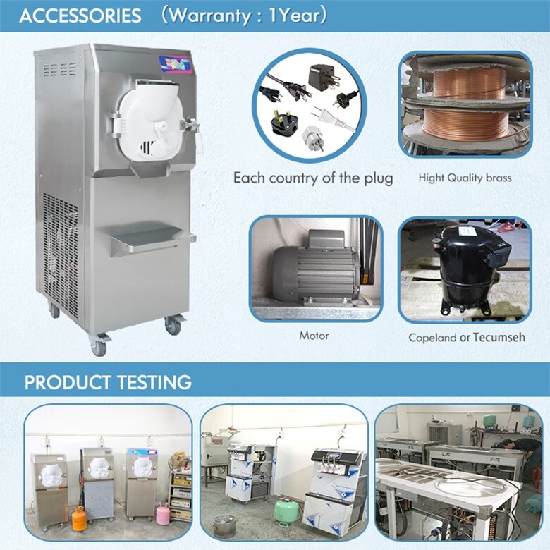 Kolice Commercial heavy duty ETL CE 45-55L/Hour hard served ice cream machine