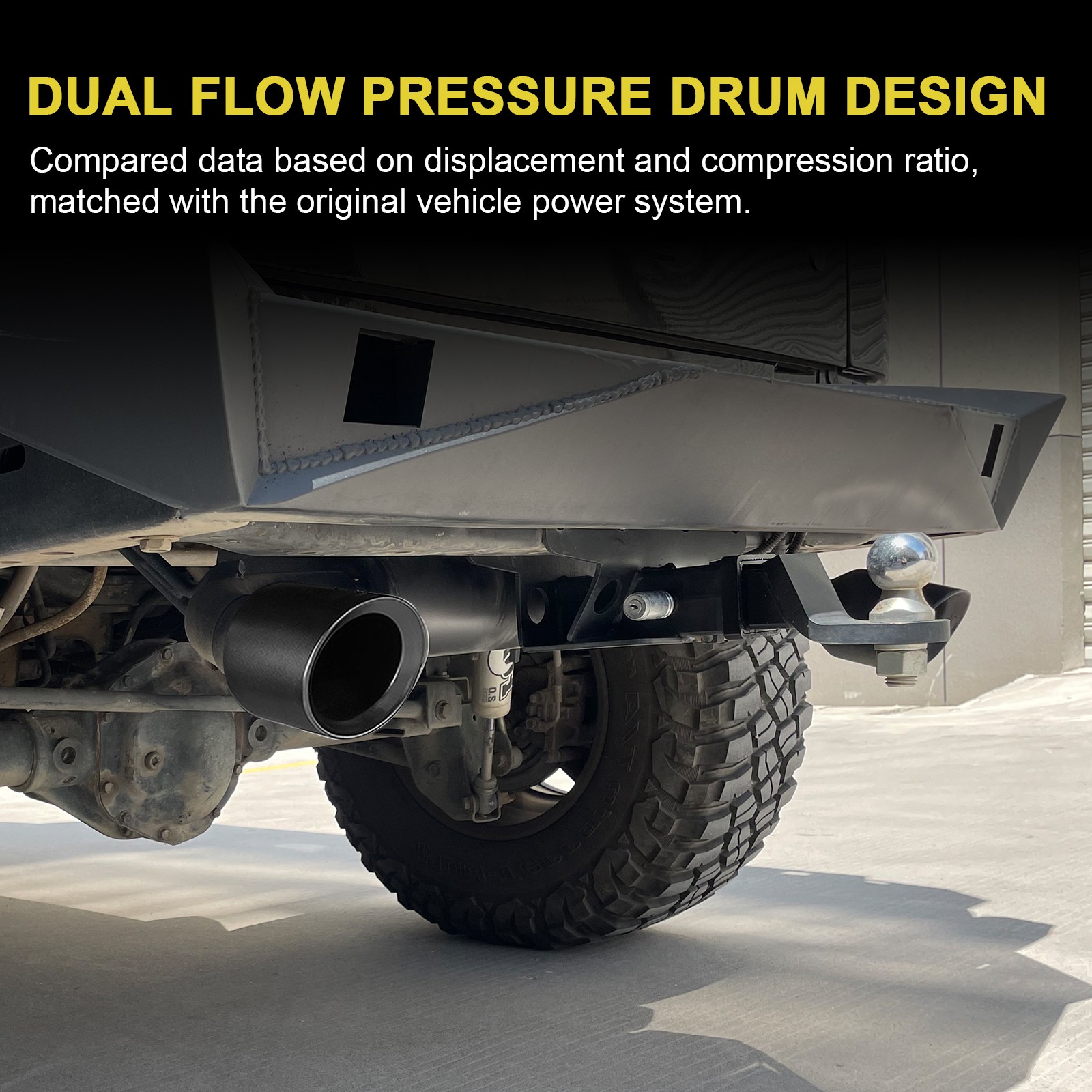 For 07-17 Jeep Wrangler JK 2/4DR Matte Black Dual CatBack Exhaust Muffler System