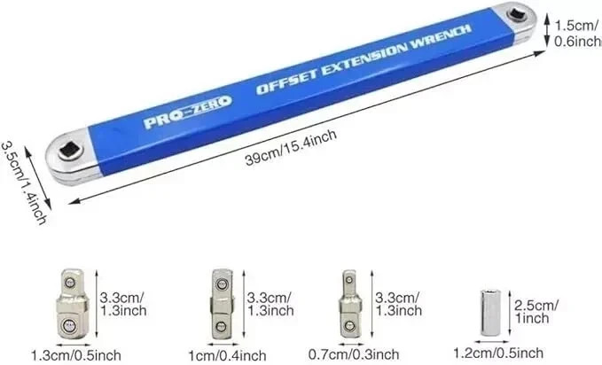 Speedpro Offset Extension Wrench - Pro Zero Offset Extension Wrench,15-Inch Exte