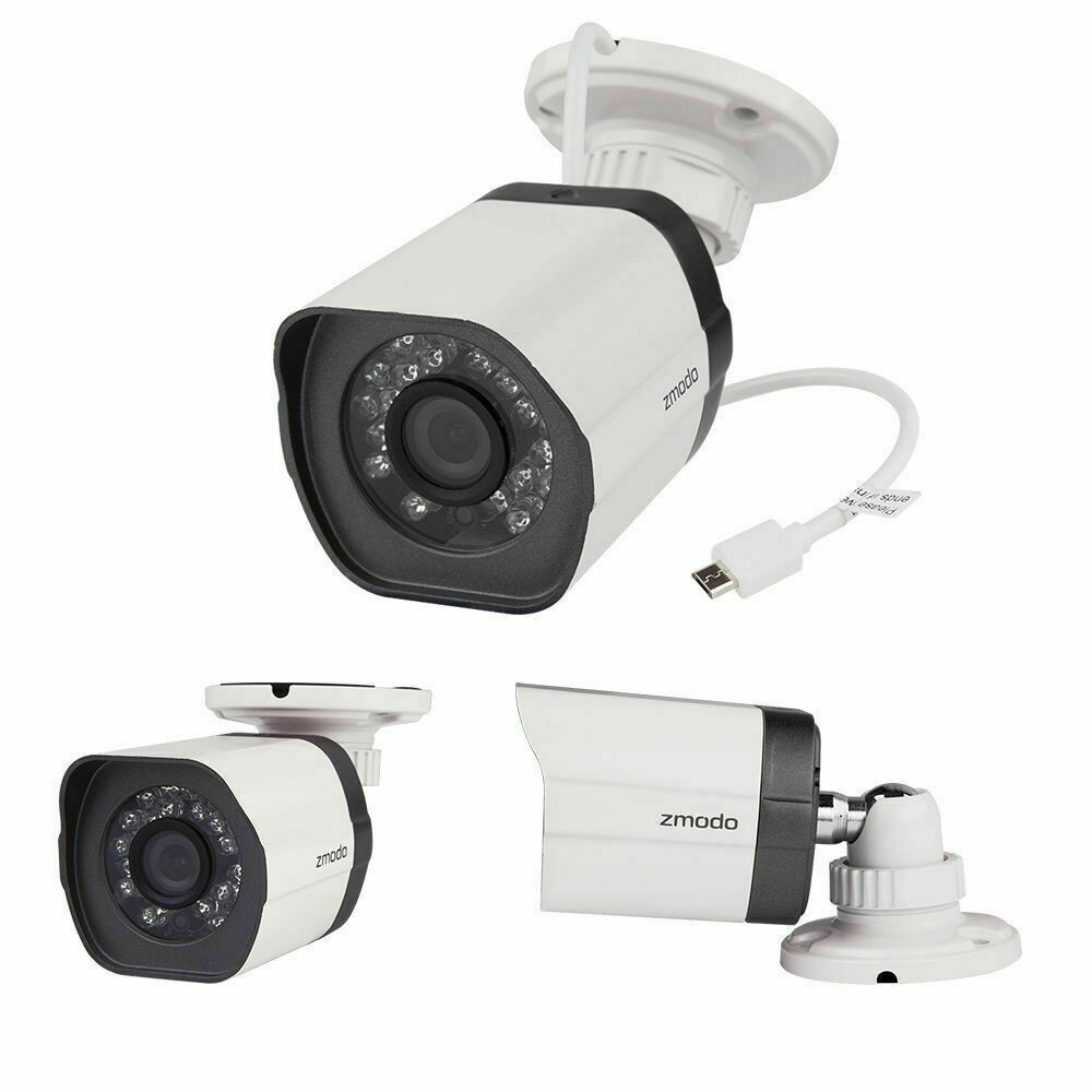 Zmodo 720p sPoE Hd Outdoor Wired Camera ZP-IBH15-S Male MicroUSB 2nd Gen
