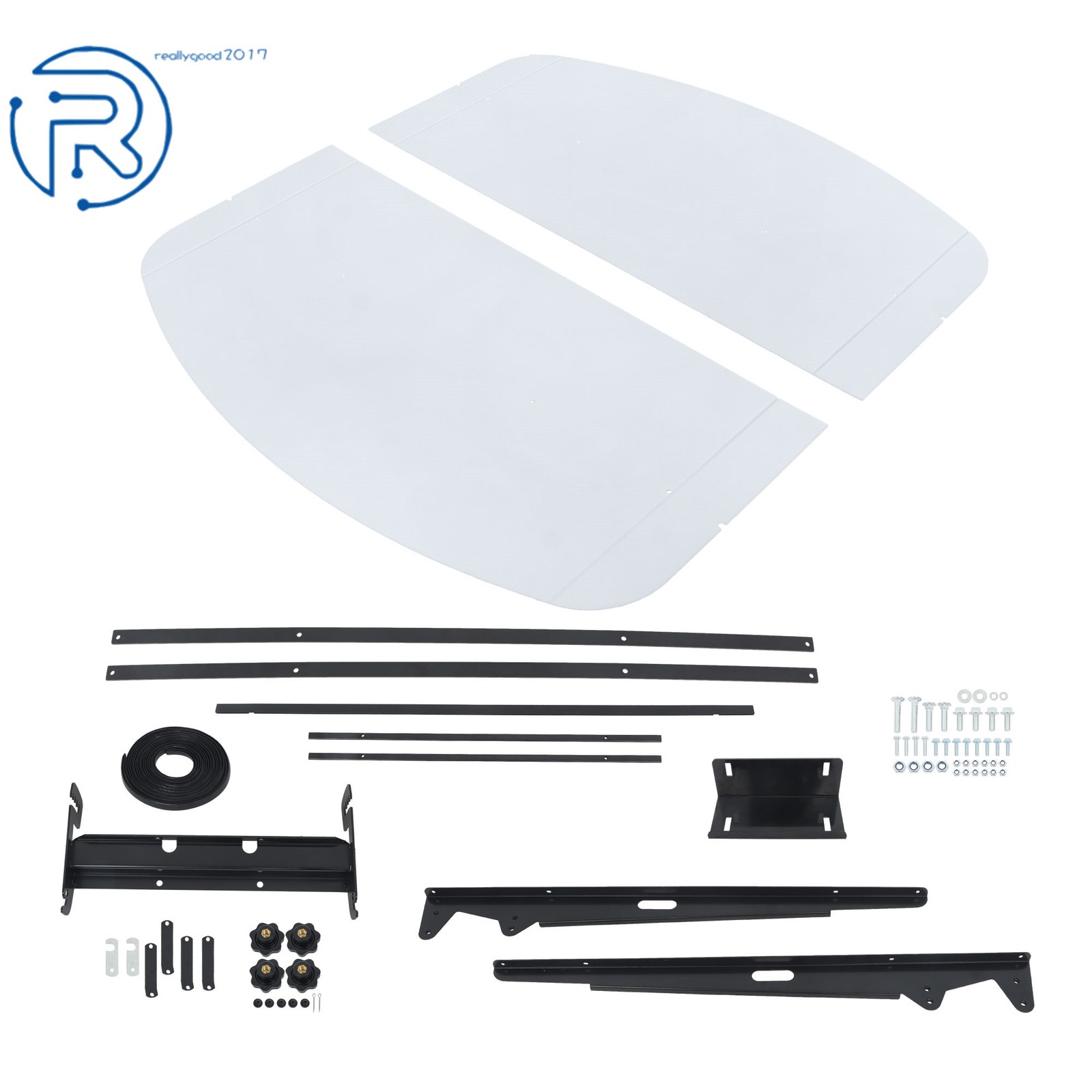 For John Deere 2" x 2" or 2" x 3" ROPS Tuff Top Tractor Canopy 52" X 52" White