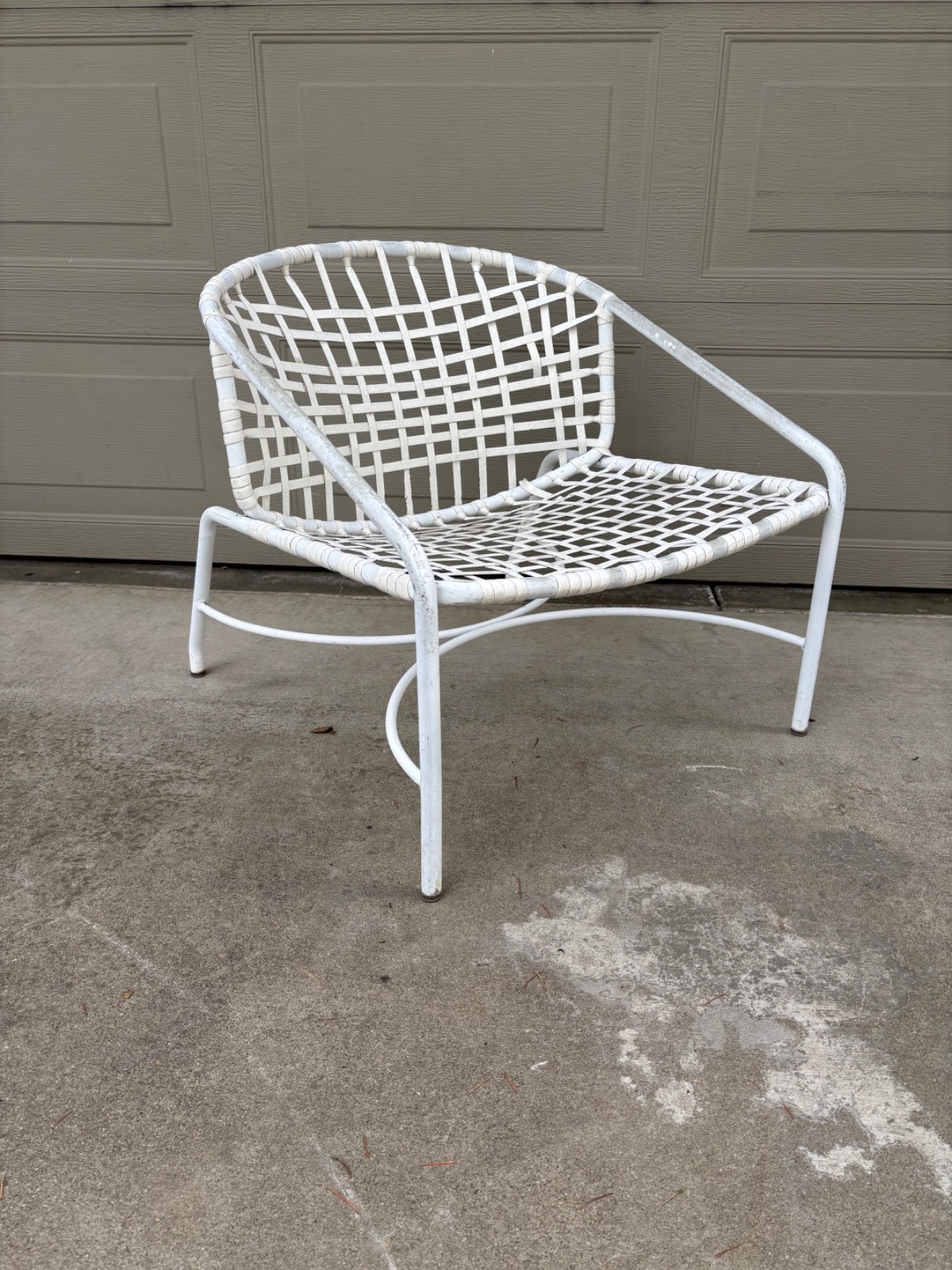 Pair Tadao Inouye Brown Jordan Kantan ottomans and lounge chair vintage MCM