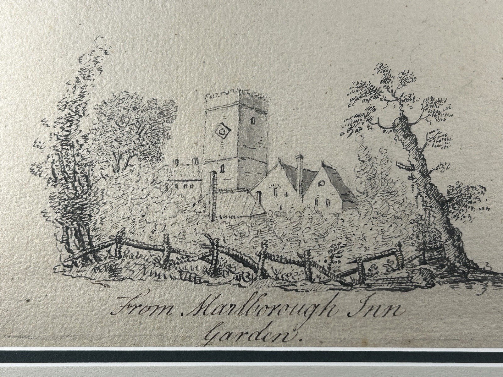 Sketch Hand-Drawn & Signed by Banastre Tarleton British Leader at Battle Cowpens