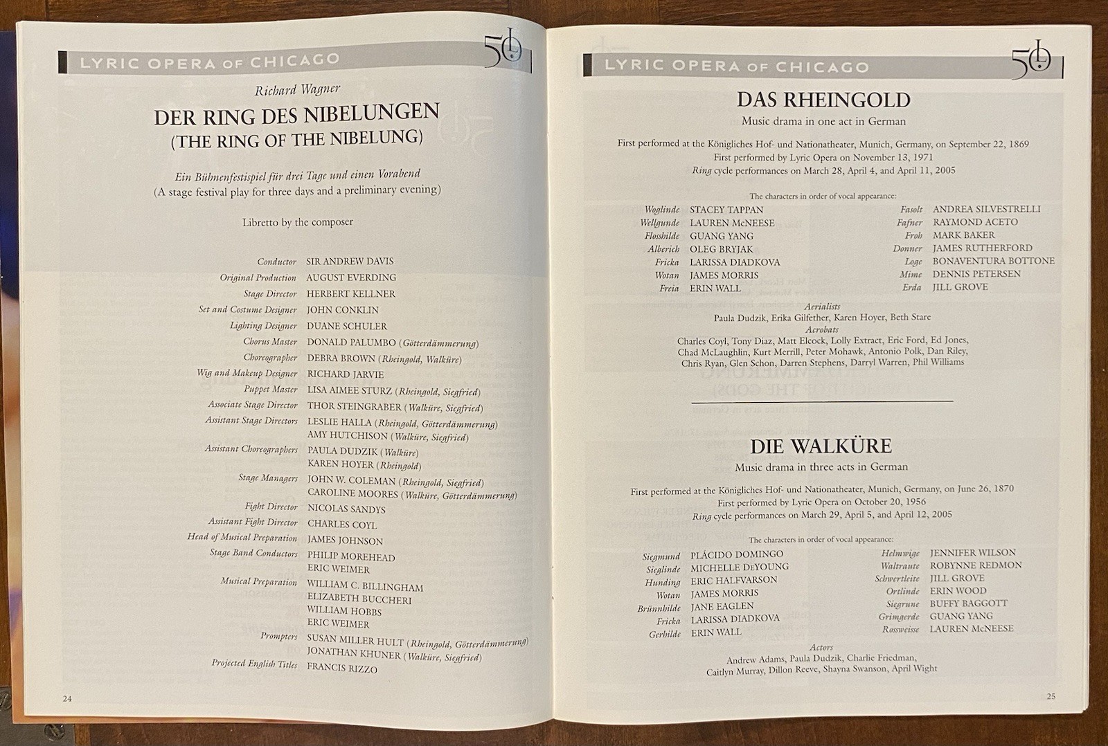 Lyric Opera of Chicago 3 Programs 1977, 1999-2000, 2005 Domingo, Tallchief