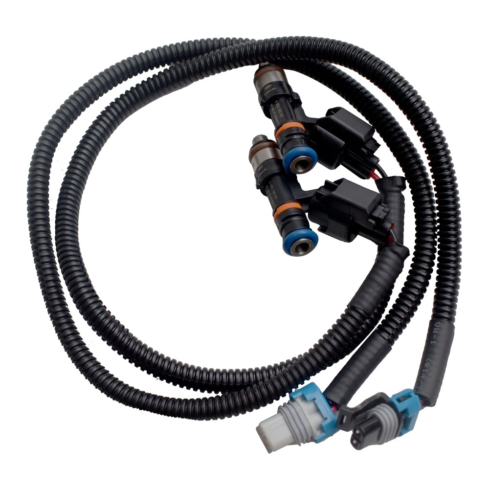 For Polaris RZR Ranger 2011-14 Fuel Injectors + Harness (PAIR) 1204318 1204319