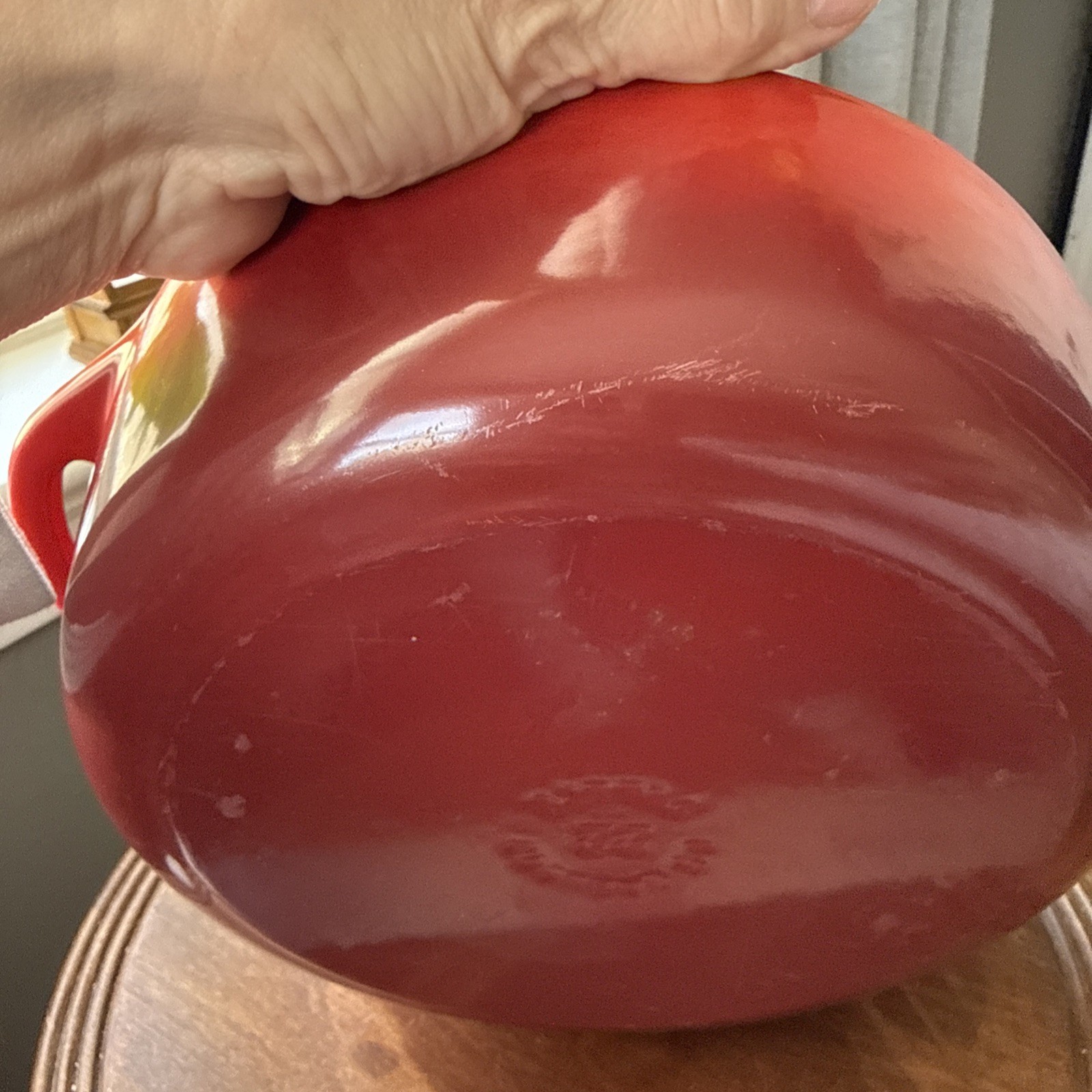 Le Creuset Signature Enameled Cast Iron Dutch Oven in the red 'Cerise' color