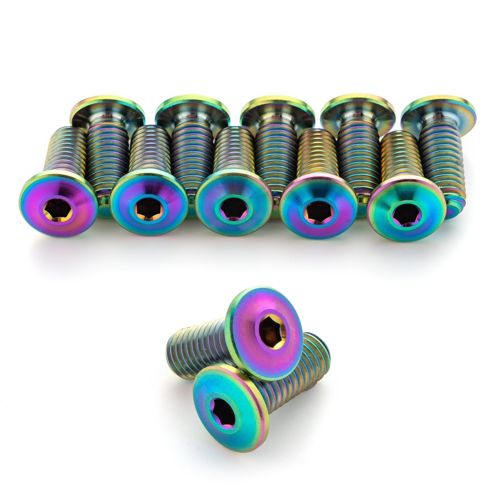 Oil Slick Ultra-Low Profile Superlight Titanium Bottle Cage Bolts by Terske