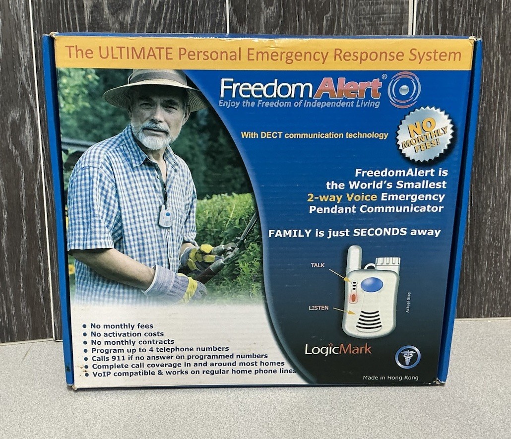 Freedom Alert Fall Emergency System Model #35511 By LogicMark Open Box