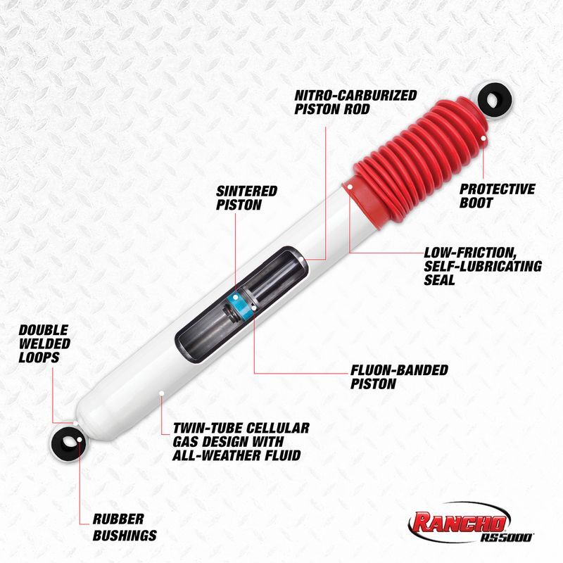 Rancho RS5401 Single Twin Tube Steering Stabilizer