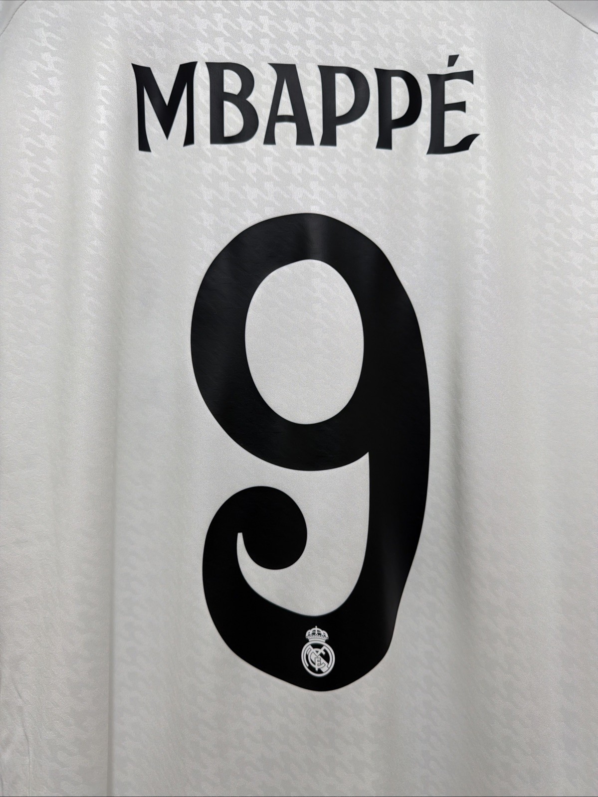 Mbappe #9 Mens 2XL Adidas Real Madrid UCL Home Fan Jersey
