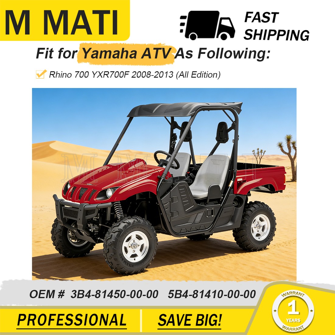 Flywheel Rotor + Stator + Gasket For Yamaha Rhino 700 YXR700 2008 2009 - 2013