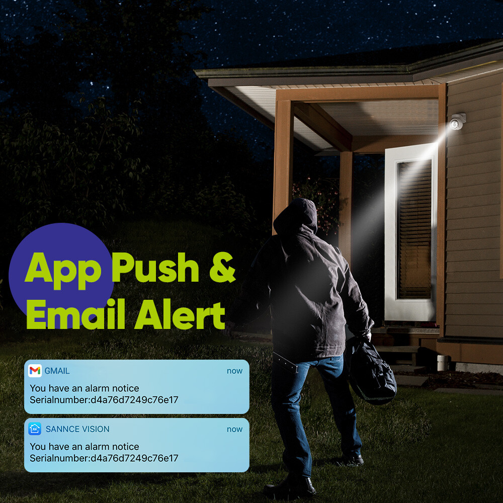 SANNCE 16CH NVR 4K POE Color Security Camera System Two Way Audio Auto Tracking