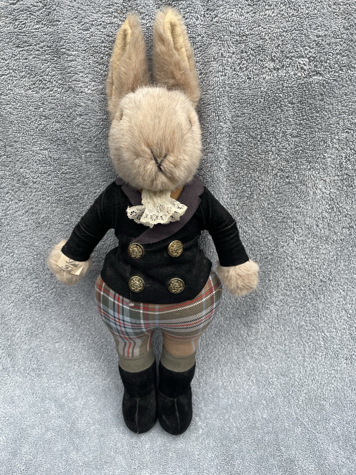 1982 LITTLE FOLK Bunny Rabbit Tiverton Devon England 16-1/2” PLUSH G. McBride