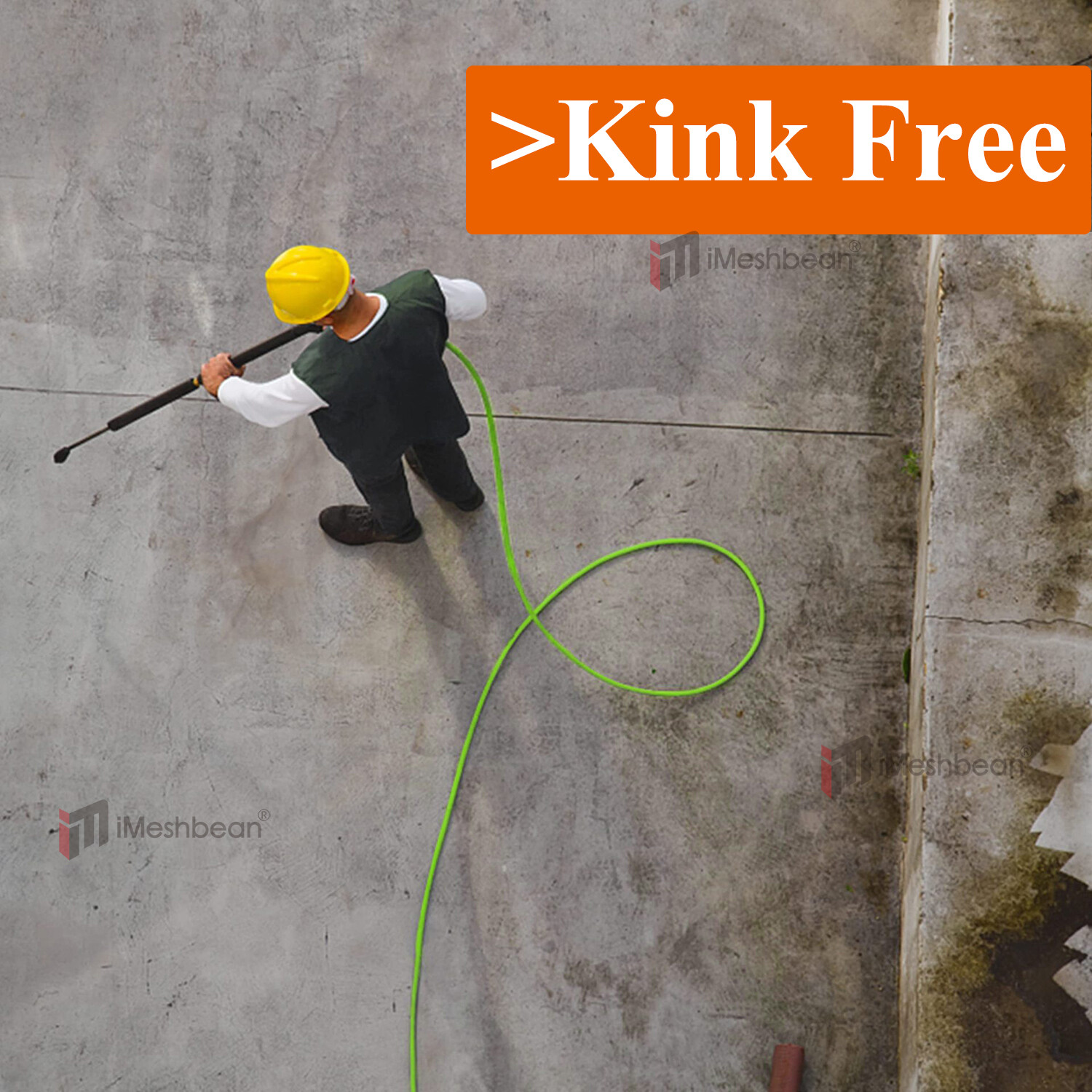 Kink Resistant Pressure Washer Hose 1/4"x25/50' 3600 PSI M22-14&15mm, or 3/8" QC