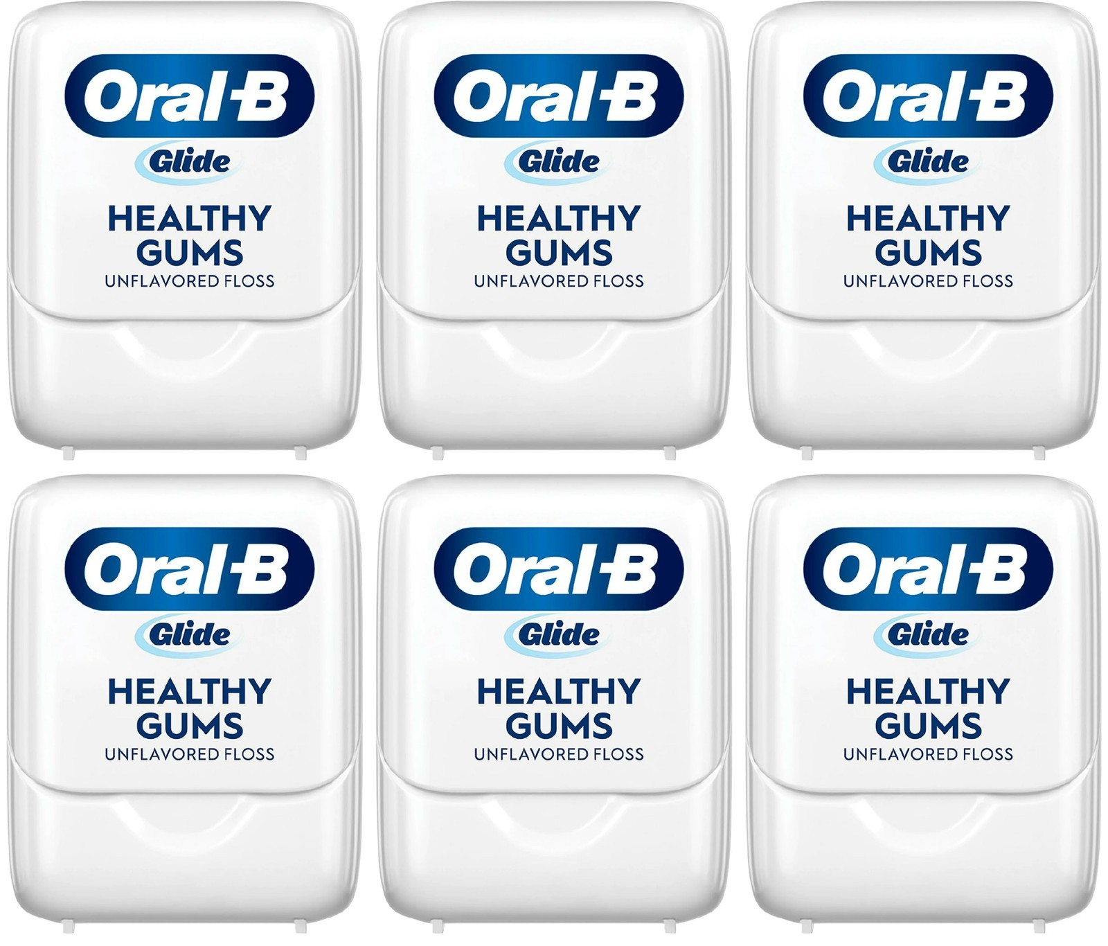 Oral-B Glide Healthy Gums Unflavored Floss | 6 Pack