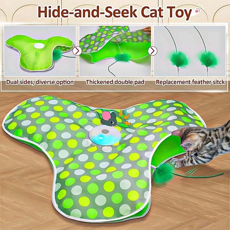 Hide and Seek Cat Toys, in-The-CoverUnpredicatable Moving Feather, Interac